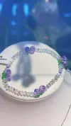Titanium steel inlaid with colored crystal glass bracelet for men's fashion accessories Application Scenario